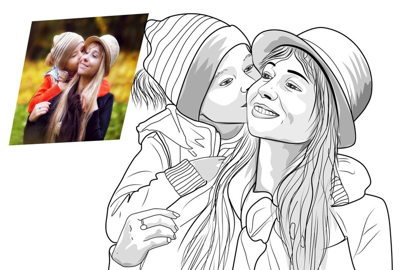 Custom Coloring Page High Quality Customized Coloring Book - Etsy