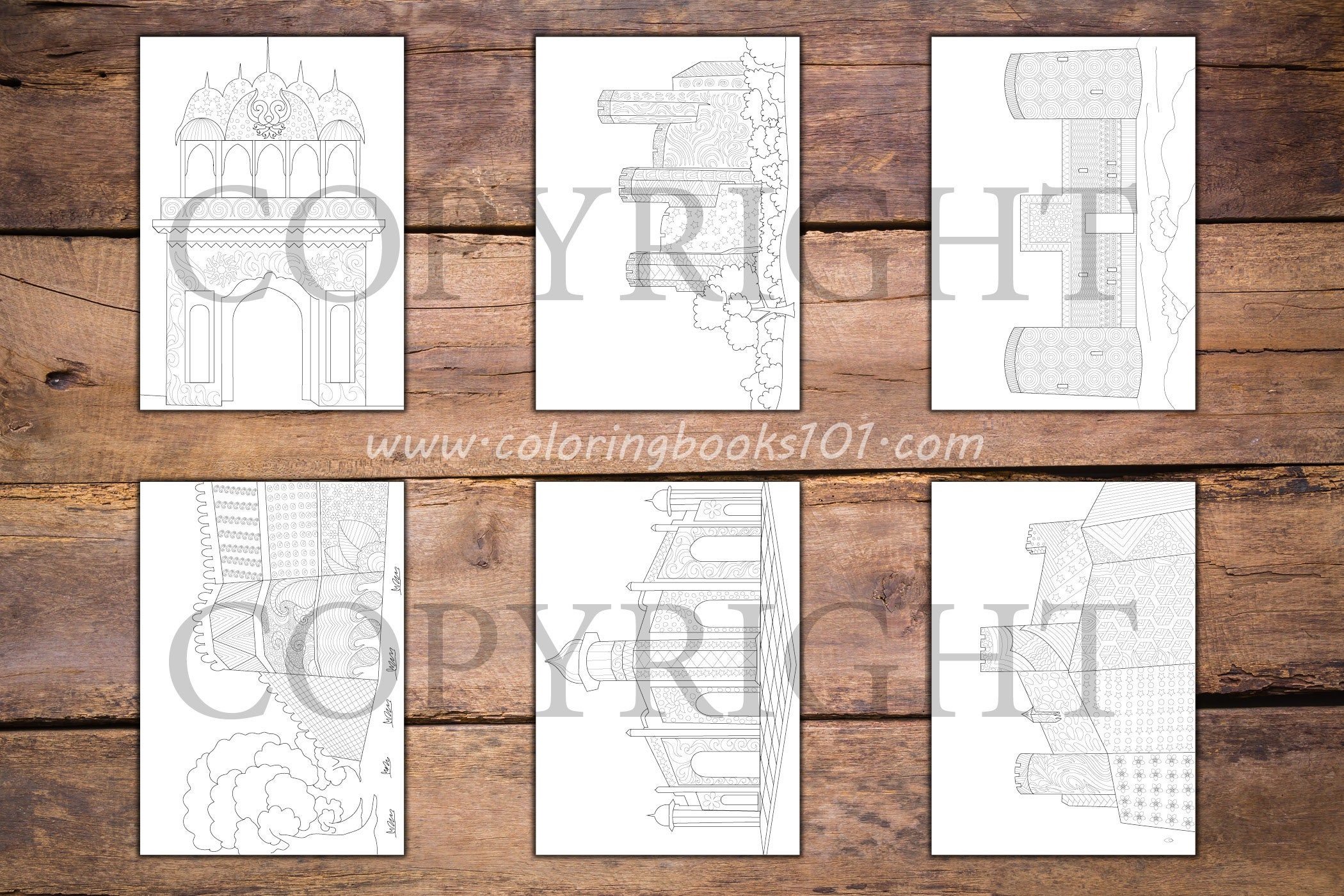 30 Castles Coloring Pages Coloring Books Coloring Pages | Etsy