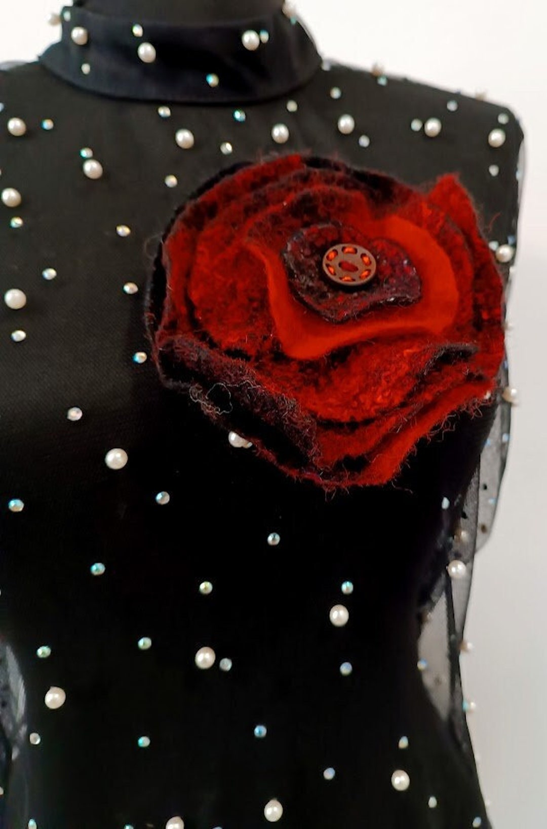 Lot De 5 Broches Fleurs En Feutre Rose - Accessoires Légers Pour Vêtements, Sacs, Chapeaux - Décoration Enfant Ou Adulte