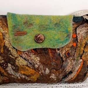 Sacs] [Sac en laine feutrée] [Sac en feutre écologique] [Sac pour femme fait main] [Sac à bandoulière en laine mérinos] [Sac rembourré] [Sac avec deux poches intérieures]