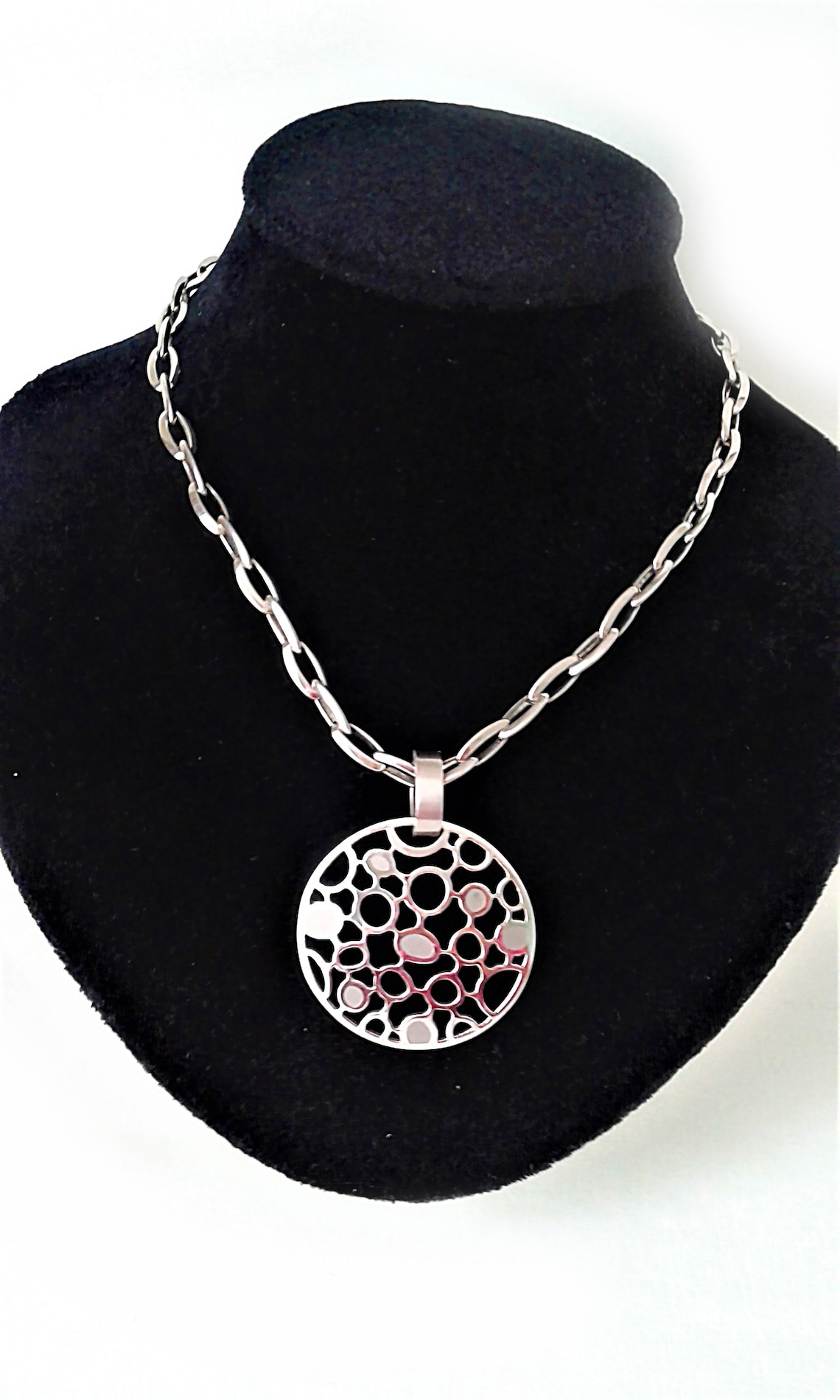 energy necklace stainless steel pendant with Etsy