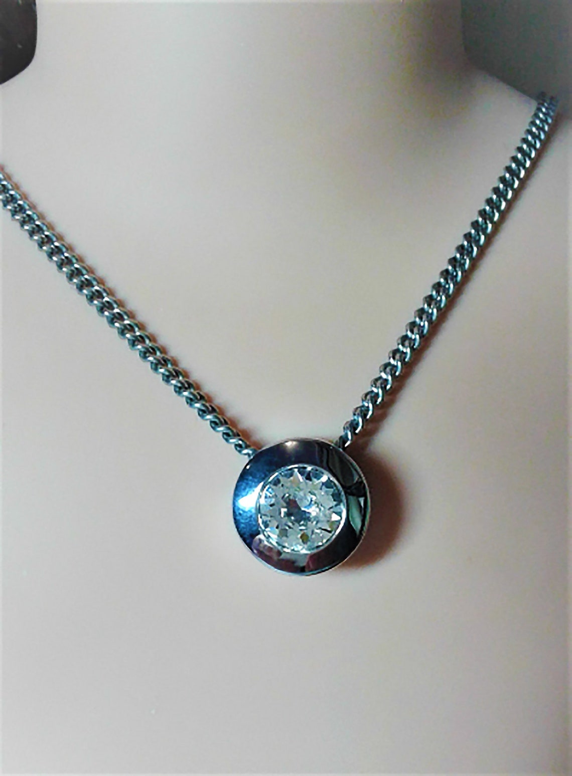 Steel chain with pendant pendant with Etsy