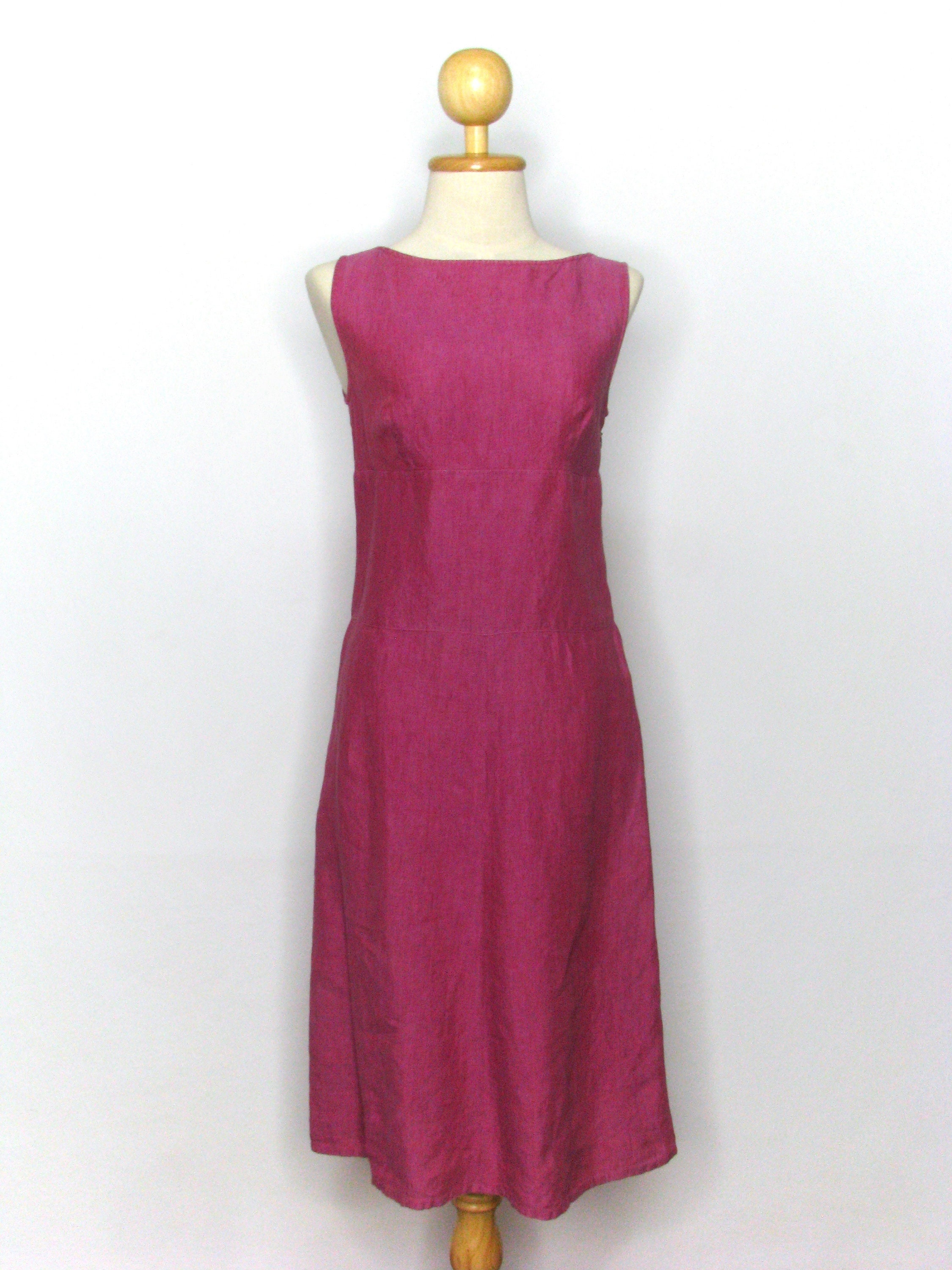 magenta summer dress