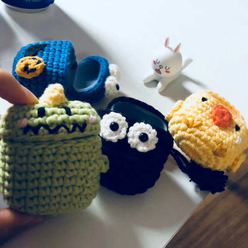AirPod case Knitted AirPods CASE Cute cartoon characters ...