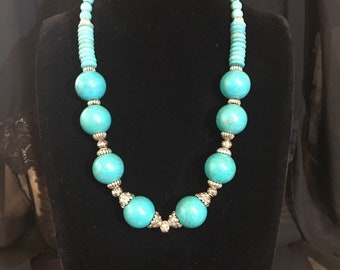 Turquoise Necklace, Gemstone Necklace , Gemstone Jewelry