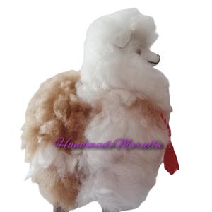7.9&quot;, handmade Alpaca, Alpaca Fur Stuffed Animal -Ideal for Decor & Gift, Soft and gorgeous stuffed alpacas made of 100 natural alpaca fur