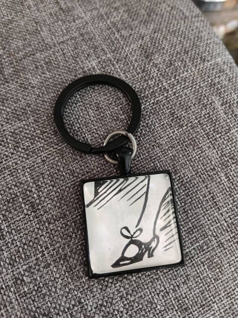 Dr.Seuss Cat in the Hat Mother key ring vintage 1960s children/'s book page nostalgia