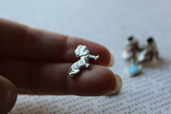 Set of 2 Vintage Baby Boy pins, shoes, baby, hear… - image 4
