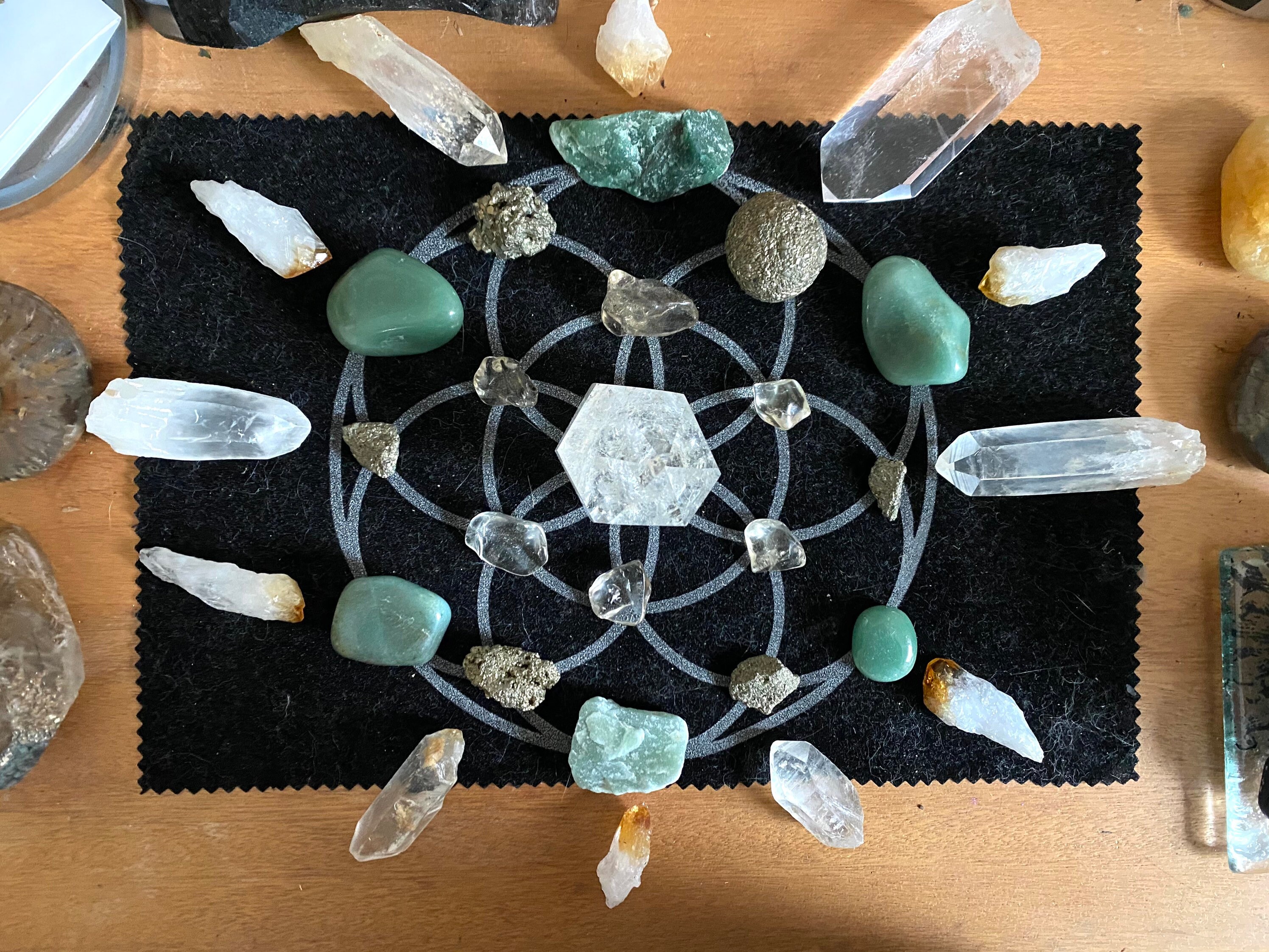 Abundance Crystal Grid Set | Etsy