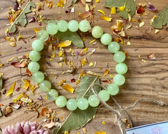 Green Calcite Bracelet - Etsy