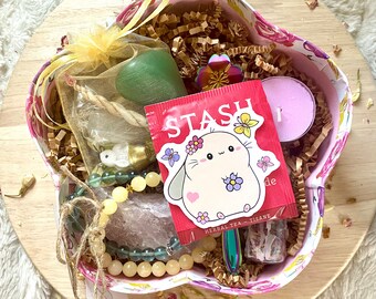 Easter Crystal Confetti Gift Box Easter Gift Box Easter Egg Crystal Confetti Egg Ostara Crystal Confetti Spring Crystal Mix Lucky Scoop
