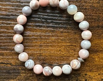 Pink Botswana Agate Bracelet