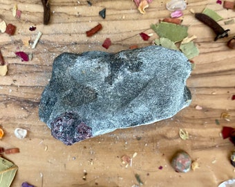 Garnet with Staurolite in Schist Brazil