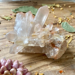 Pink Lemurian Quartz from Brazil Pink Shadow NEW FIND