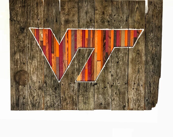 Virginia Tech Wall Decor large Handmade/interior Design Etsy