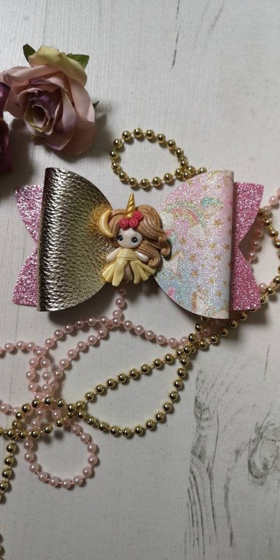 Sweet dreams glitter bow Bridesmaid gift birthday gift hair accessories sparkly hair bow gift for girls Party bow Christening gift