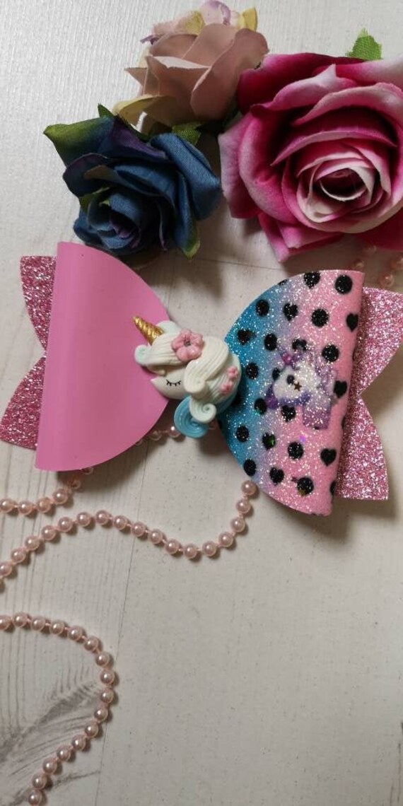Sweet dreams glitter bow Bridesmaid gift birthday gift hair accessories sparkly hair bow gift for girls Party bow Christening gift