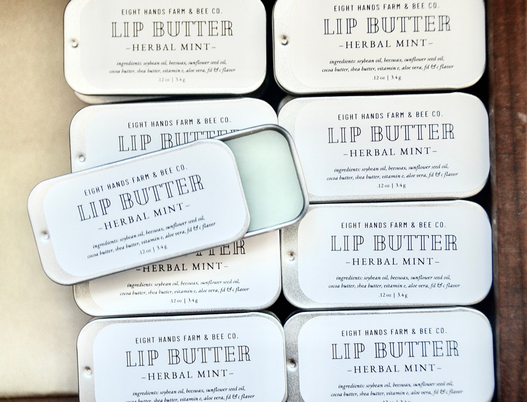 Natural Lip Butter Tin, Lip Balm, Lip Butter, Natural Balm, Chapstick