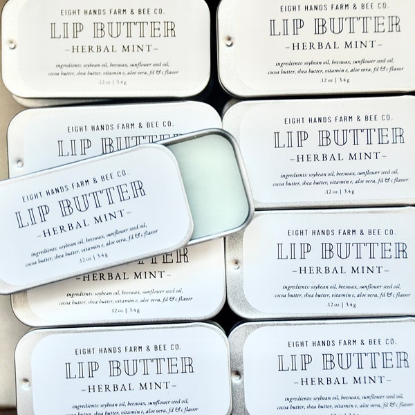 Natural Lip Butter Tin, Lip Balm, Lip Butter, Natural Balm, Chapstick, Natural Skin Care, Non Toxic, Natural Lip Balm, Natural Beauty