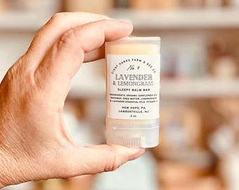 Sleepy Balm, Lavender Lemongrass Balm, Body Balm, Hand Balm, Foot Balm, Herbal Balm, Natural Skincare, Skincare Gifts, Spot Balm