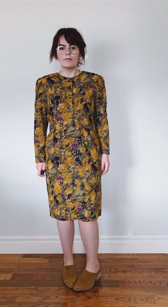 Vintage Floral Dress / Floral Dress / Midi Dress … - image 2