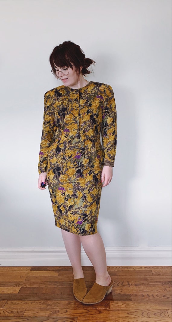 Vintage Floral Dress / Floral Dress / Midi Dress … - image 3