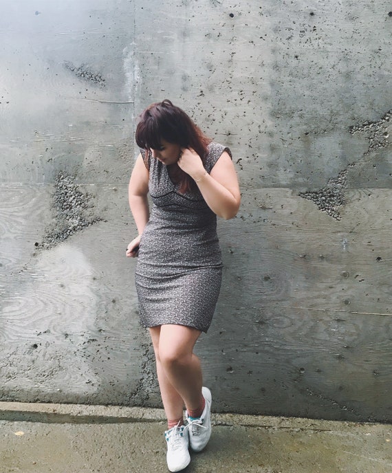 Vintage Floral dress / 90s Smart Set Dress / 90s D