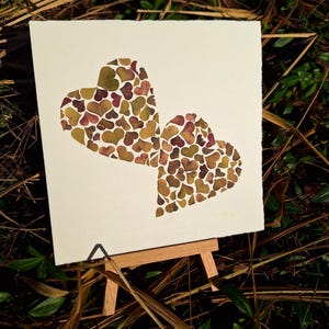 Biglietto romantico con fiori pressati VERI; regalo fatto a mano; arte con fiori pressati; decorazione per la casa; design floreale unico; regalo personale; biglietto di fidanzamento