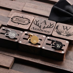 Custom Cufflinks, Groomsmen Gifts, Personalized Cuff Links, Wedding Cufflinks for Groomsman, Engraved Cufflinks, Groomsmen Proposal Gifts