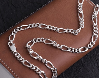 15 mm メンズ フィガロ リンク ネックレス チェーン | 8 オンス +