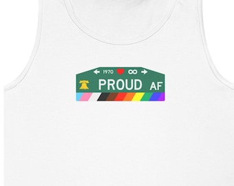 Philly Pride Tank Top: Rainbow LGBTQ+ Street Sign - Gayborhood Limited Edition