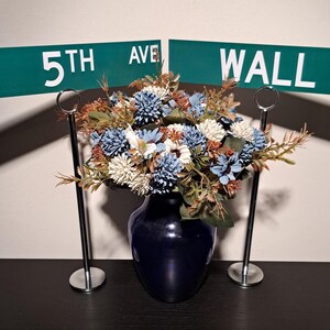 Custom NYC Street Sign Table Numbers: Personalized New York City Wedding Centerpieces image 3