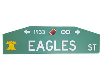 Eagles St: The Philly Street Sign ~ Full Size Metal Replica ~ 100% Customizable ~ Philadelphia Football / Sports