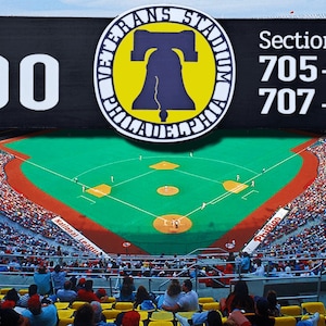 Estadio de los Veteranos: nivel 700 ~ Réplicas de metal de tamaño completo ~ 100 % personalizables ~ The Vet ~ Philly Phillies Baseball Football Sports MLB NFL