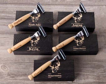 Razor Personalized, Groomsmen Gifts, Groomsman Proposal, Wood Razor Mens, Bachelor Party Gifts, Usher Gifts