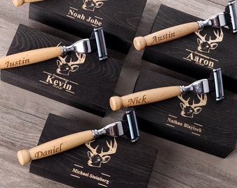 Groomsmen Gifts Razor Personalized, Best Man Gift Set, Groomsmen Proposal, Bachelor Party Gifts, Razor for Men, Father of The Bride Gift