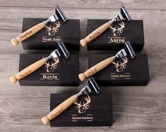 Personalized Wood Razor, Groomsmen Gifts, Groomsmen Proposal, Best Man Gift, Bachelor Party Gifts, Groomsman Gift Ideas, Usher Gifts