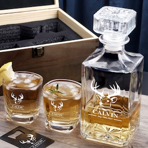 Groomsmen Gifts, Whiskey Decanter Personalized, Engraved Whiskey ...