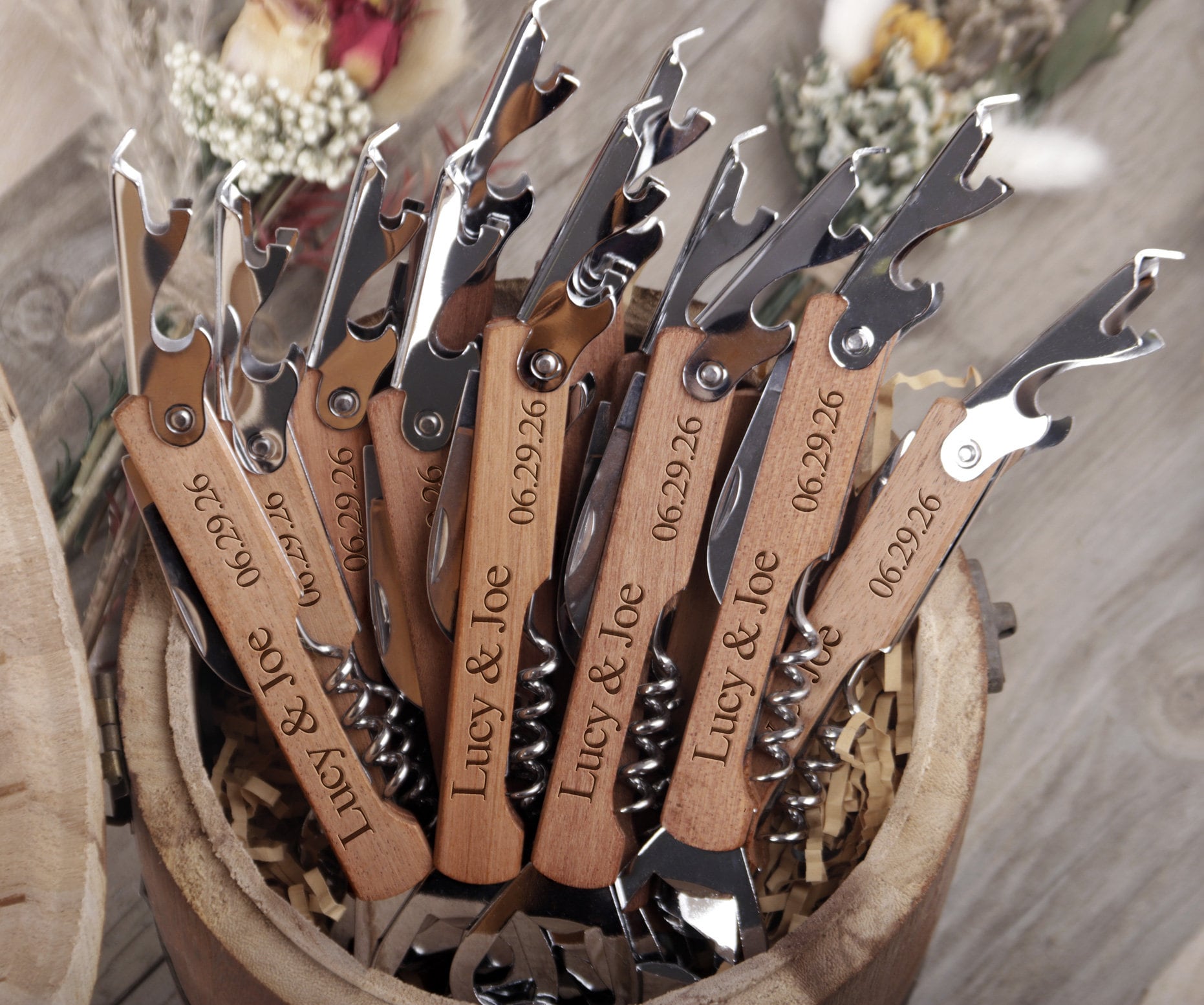 Wedding Favors, Personalized Corkscrew Opener, Thank You Favors, Bottle Wedding Favors, Personalized Corkscrew Opener, Thank You Favors, Bottle
