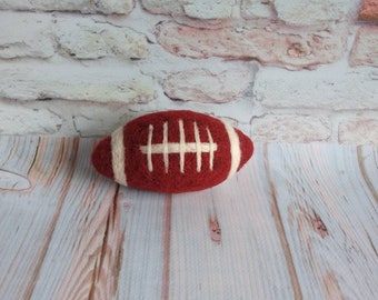 Newborn felted American football ball,Felted rugby ball, Felted sport props, Felted Decor props, Newborn Photo props, Felted Props