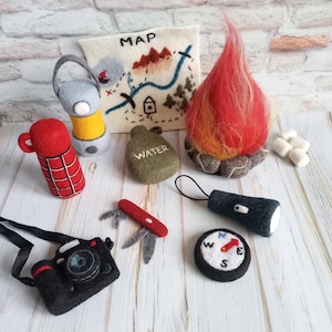 Accesorios de fieltro para turistas recién nacidos, accesorios fotográficos para exploradores, turistas, viajeros e investigadores recién nacidos, accesorios fotográficos para recién nacidos, accesorios para picnic