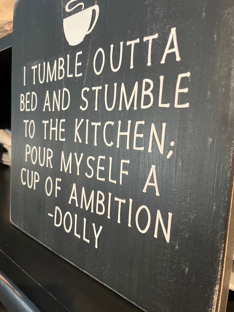 Tumble Outta Bed and Stumble to the Kitchen/dolly - Etsy