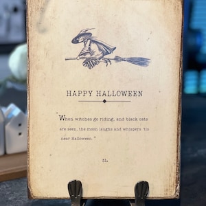 Happy Halloween w/witch