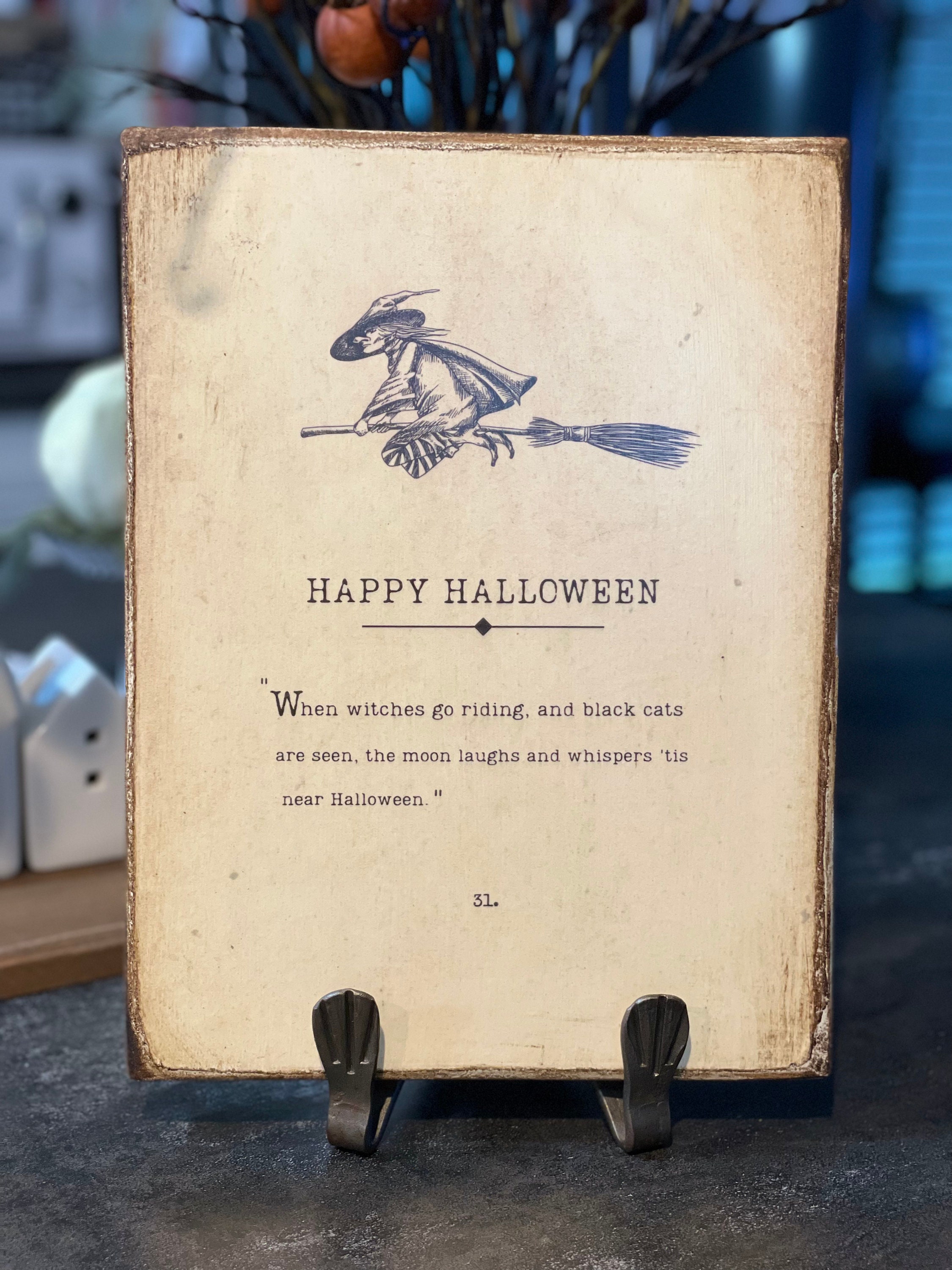 Happy Halloween w/witch
