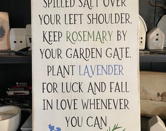 Practical Magic Sign: Hand-Painted Distressed Wood Decor
