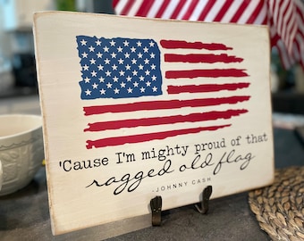 Ragged Old Flag Johnny Cash - Etsy