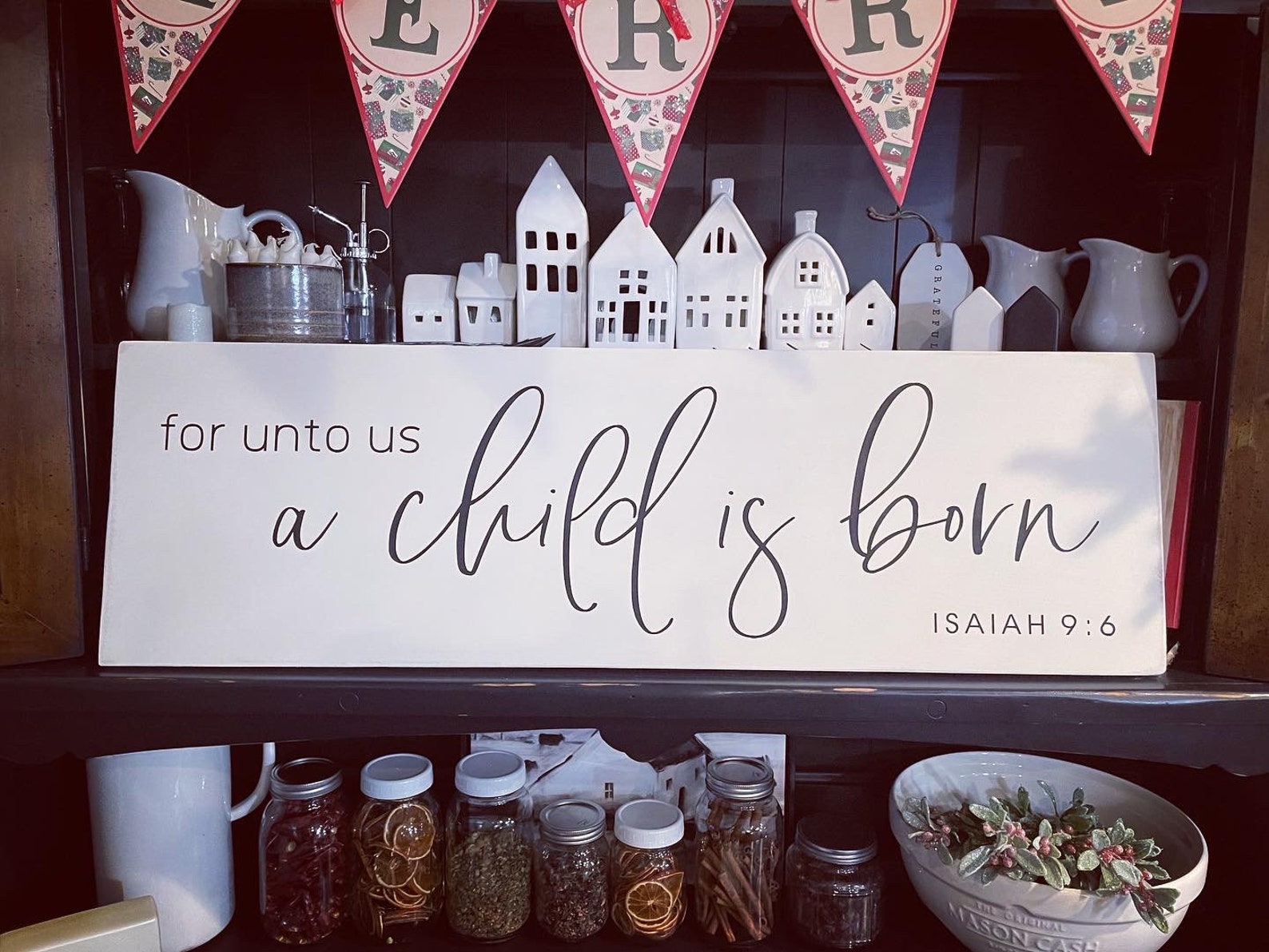 For Unto Us a Child is Born - Etsy