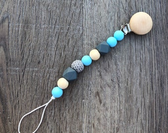 Silicone Pacifier Clip Binky Clip Dummy Teether Clip Soother Clip Baby Bite Beads Universal Clip Toy Clip Newborn Baby Girl Boy Chew Beads