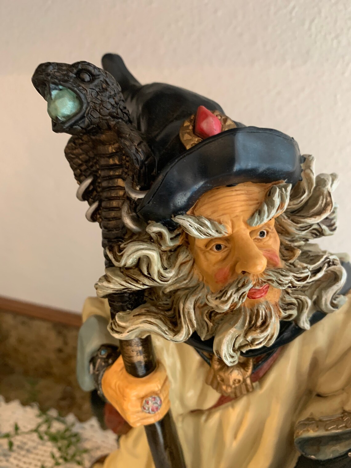 WIZARD Vintage wizard figurine. Fantasy magic sci fi Etsy