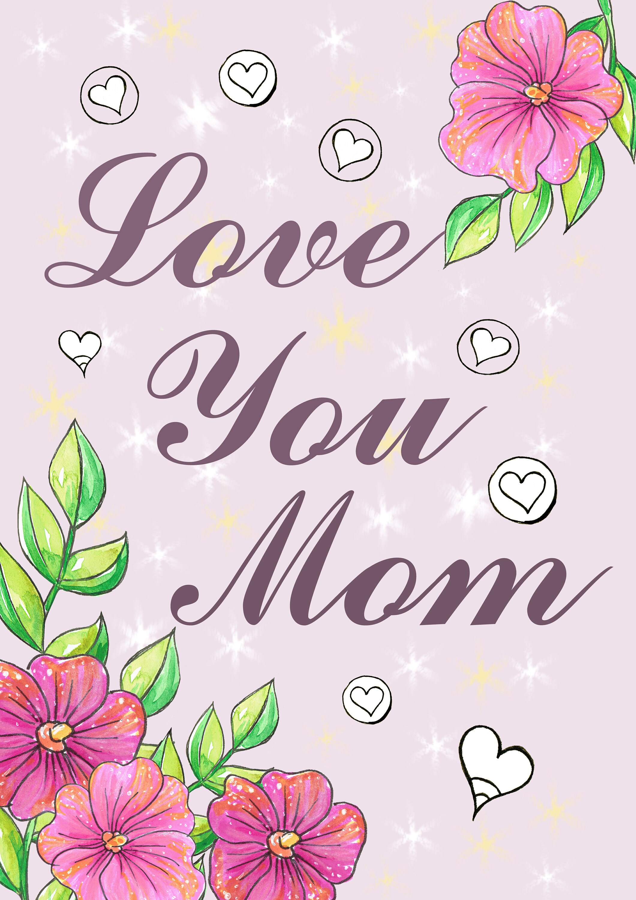 Poster for a mother’s day giftpicture for downloadwall | Etsy